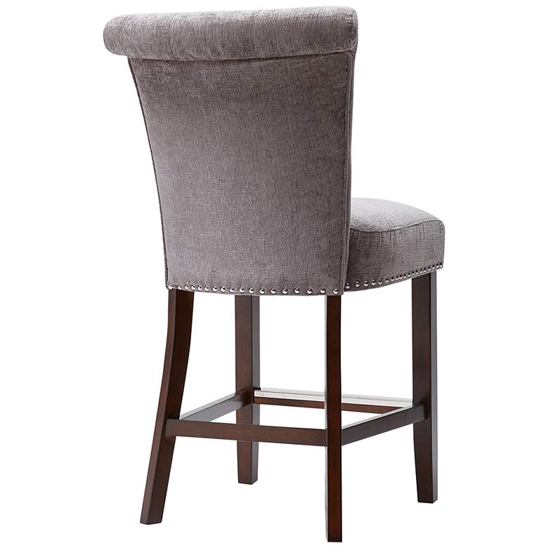 Image 4 Weldon 26" Gray Fabric Tufted Counter Stool more views