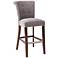 Weldon 30" Gray Fabric Tufted Bar Stool