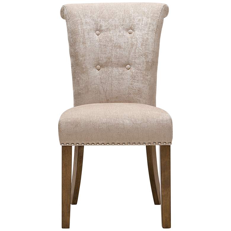 Image 3 Weldon Cream Fabric Tufted Dining Chairs Set of 2 more views