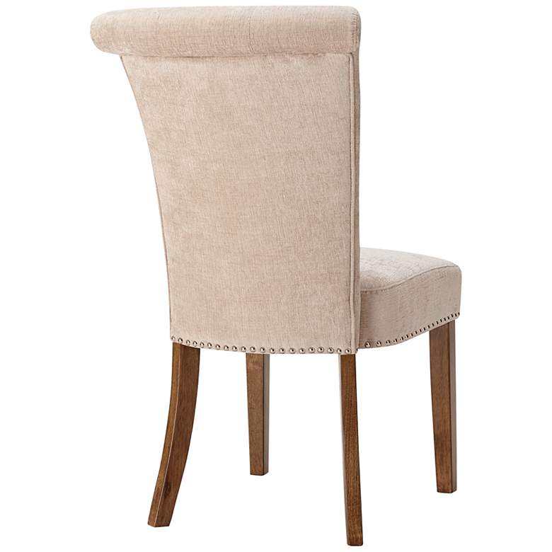 Weldon Cream Fabric Tufted Dining Chairs Set of 2 more views