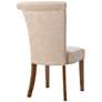 Weldon Cream Fabric Tufted Dining Chairs Set of 2 in scene