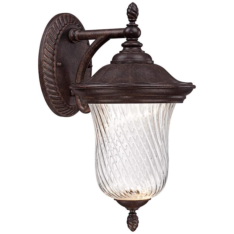 Image 1 Wellington 11 1/4" High LED Bronze Outdoor Wall Light