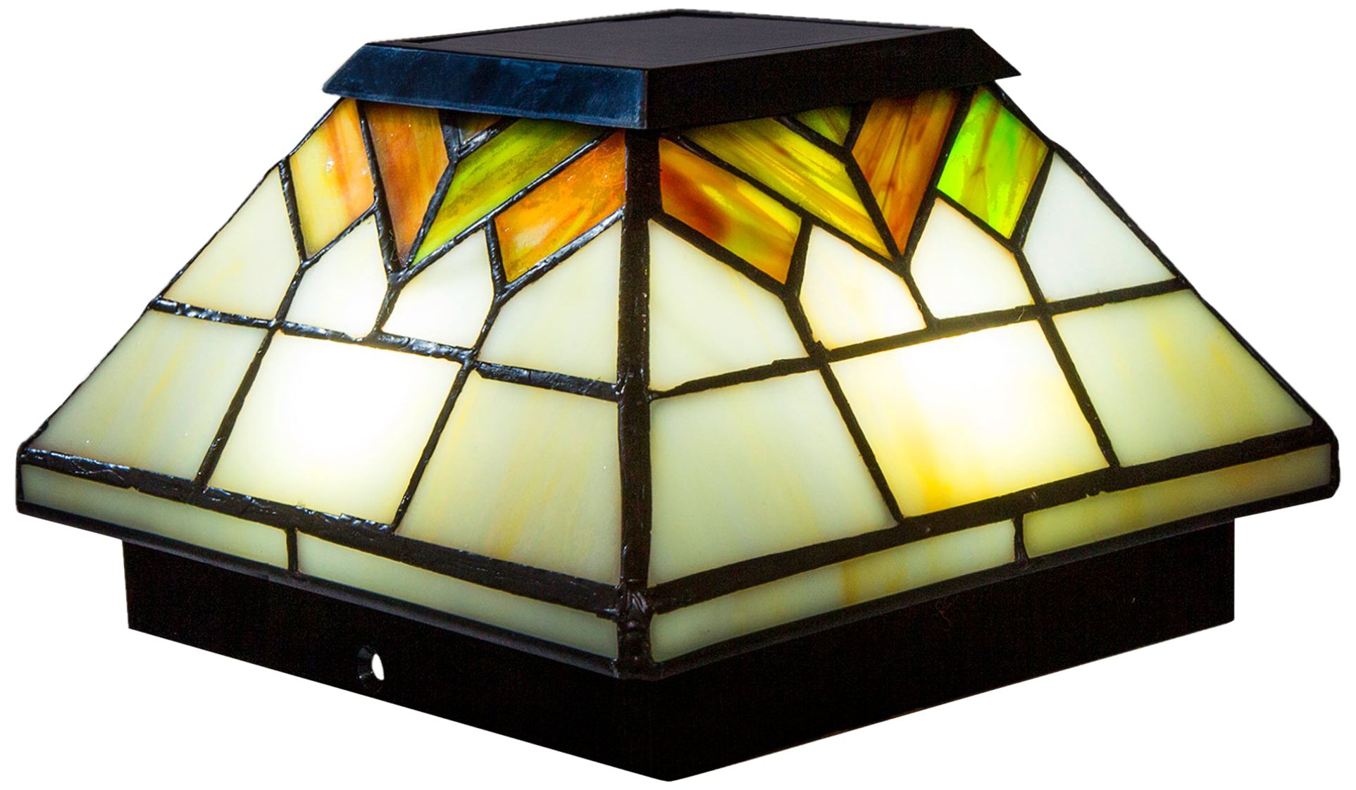 stained glass exterior lights