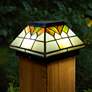 Watch A Video About the Wellington Stained Glass Outdoor LED Solar Post Cap
