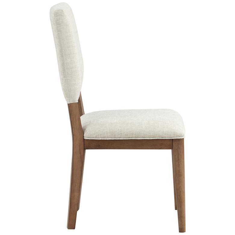 Image 4 Wellington Beige Fabric Dining Chairs Set of 2 more views