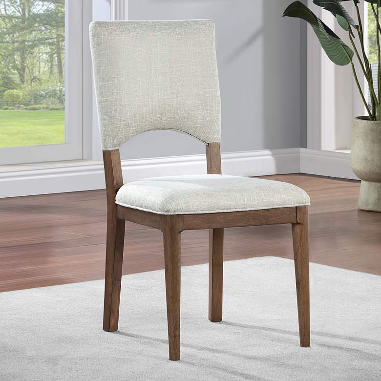 Image 7 Wellington Beige Fabric Dining Chairs Set of 2 more views