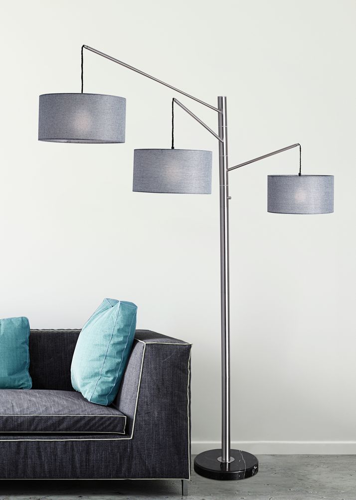 adesso wellington arc lamp