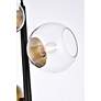 Thumbnail4 of Wells 18" Pendant In Black And Brass With Clear Shade more views