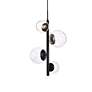 3_Wells 18" Pendant In Black With Clear Shade more views