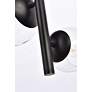 4_Wells 18" Pendant In Black With Clear Shade more views