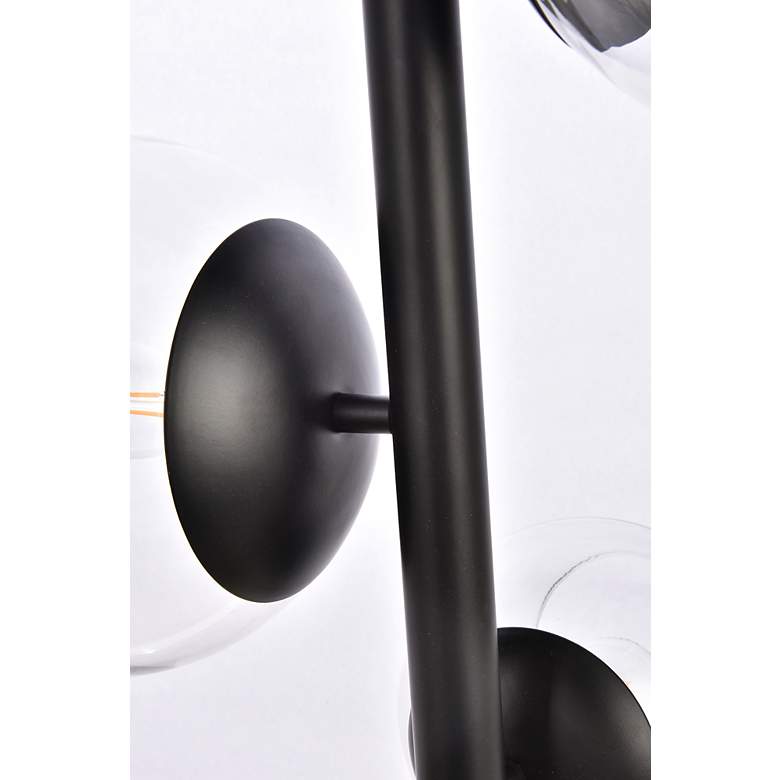Image 5 Wells 18" Pendant In Black With Clear Shade more views