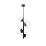 7_Wells 18" Pendant In Black With Clear Shade more views