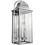 2_Wellsworth 18 1/4"H Brushed Steel 3-Light Outdoor Wall Light