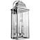 Wellsworth 18 1/4"H Brushed Steel 3-Light Outdoor Wall Light