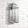 1_Wellsworth 18 1/4"H Brushed Steel 3-Light Outdoor Wall Light