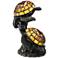 Wellton 10 3/4" High Tiffany-Style Turtle Uplight Table Lamp