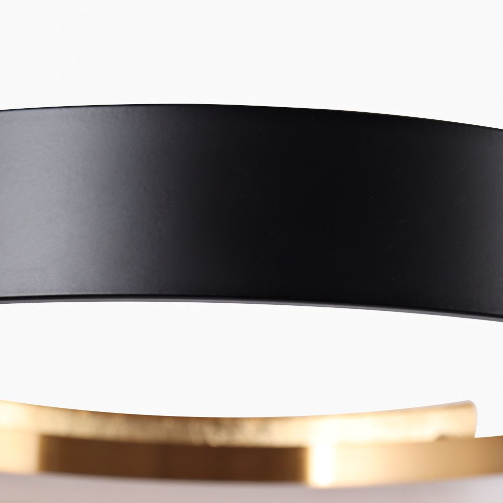 Image 3 Welntscpia 20 1/2" Wide Black and Gold LED Chandelier more views