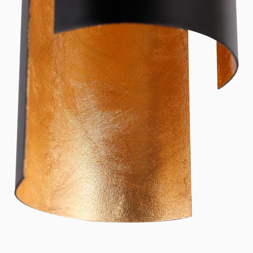 Image 4 Welntscpia 5" Wide Matte Black and Brass LED Mini Pendant more views