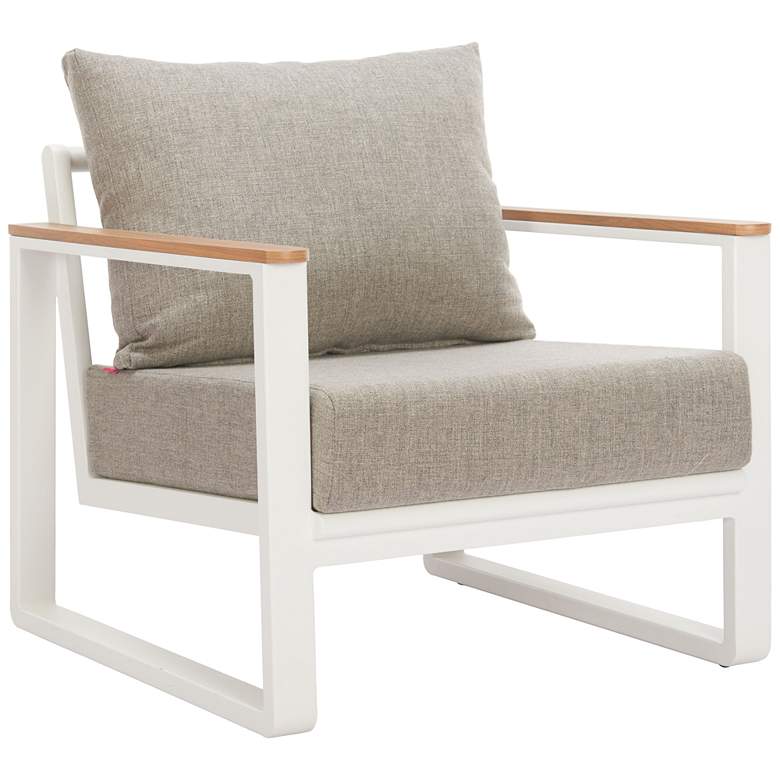 Image 1 Welt Armchair Taupe & White
