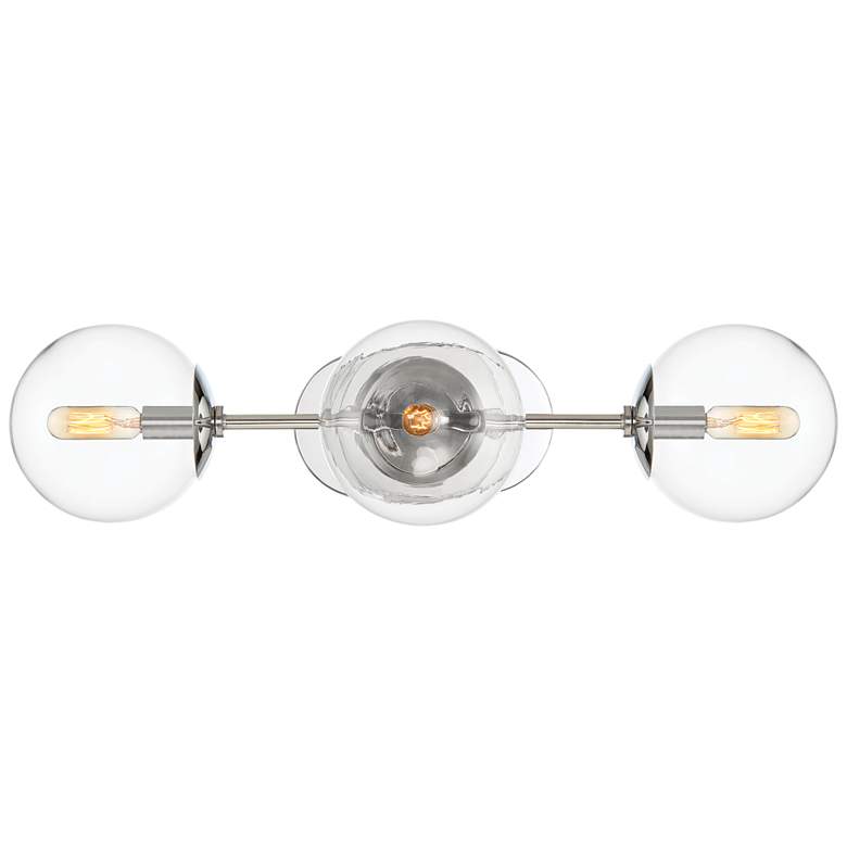 Image 1 Welton 24" Wide Chrome 3-Light Vanity Bath Light