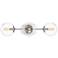 Welton 24" Wide Chrome 3-Light Vanity Bath Light