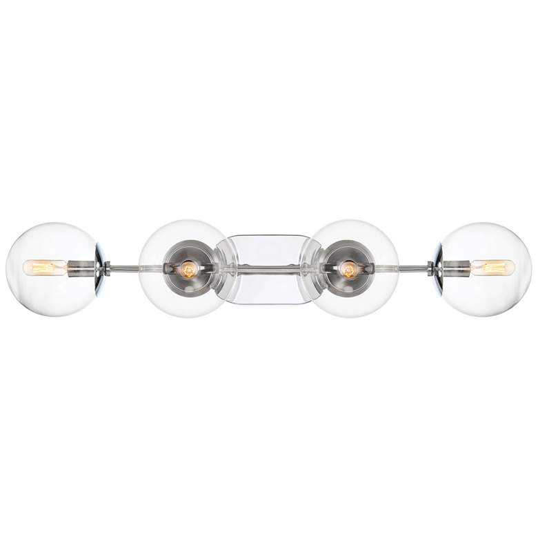 Image 1 Welton 32 inch Wide Chrome 4-Light Vanity Bath Light