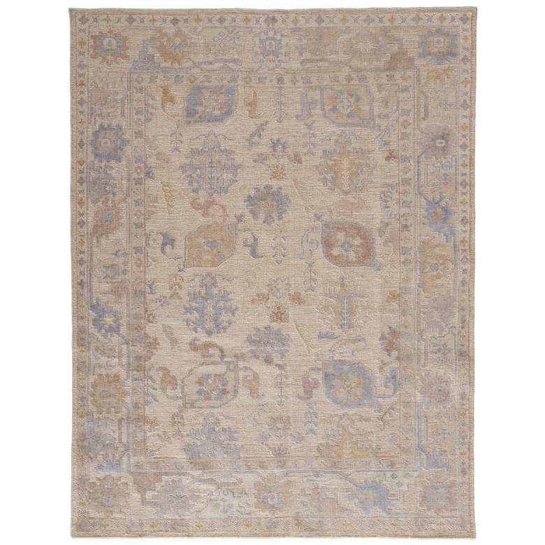 Image 1 Wendover Transitional Floral & Botanical Hand Knotted Tan Area Rug 6862F