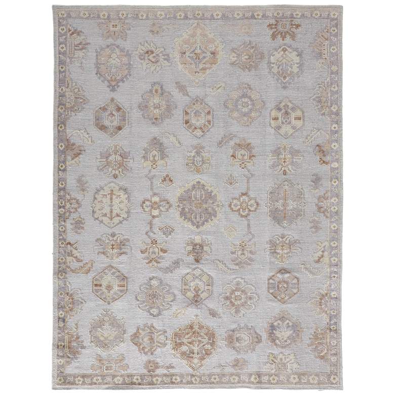 Image 1 Wendover Transitional Oriental Hand Knotted Ivory Area Rug 6848F