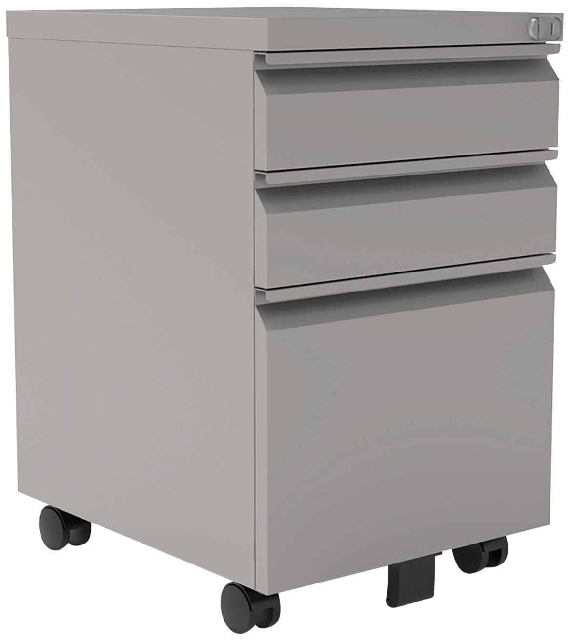 Wenmarie 15" Wide Matte Silver Multi-Storage File Cabinet