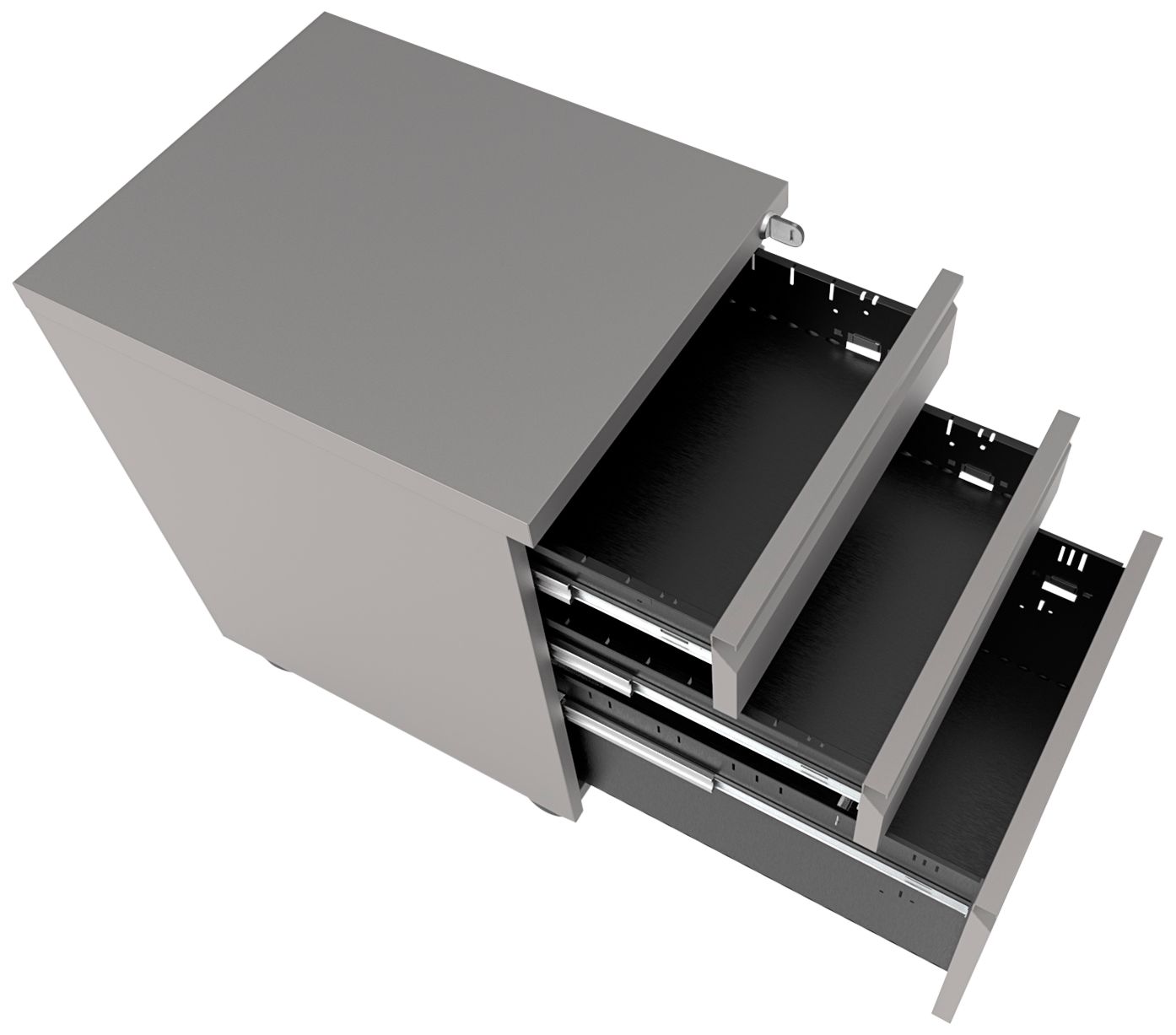 Wenmarie 15" Wide Matte Silver MultiStorage File 091J2