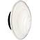 Wenona 7.5" High Matte Black Finish Wall Sconce w/ White Shade