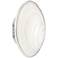 Wenona 7.5" High Polished Chrome Finish Wall Sconce w/ White Shade