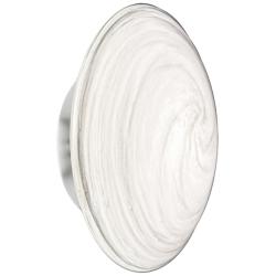 Wenona 7.5" High Polished Chrome Finish Wall Sconce w/ White Shade