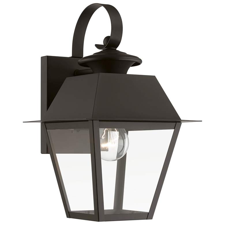 Image 1 Wentworth 1 Light Bronze Outdoor Small Wall Lantern