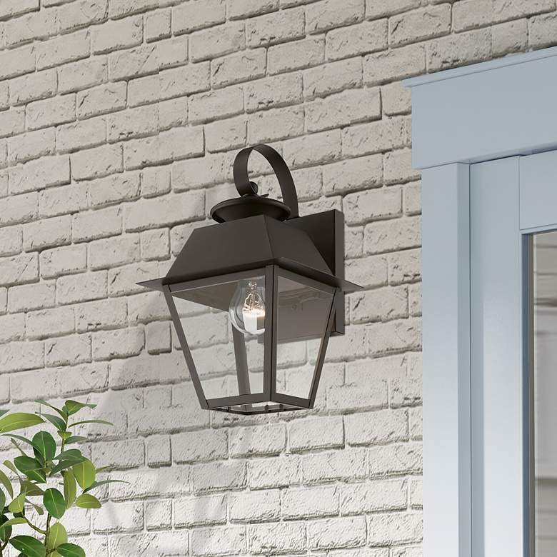 Image 1 Wentworth 1 Light Bronze Outdoor Small Wall Lantern