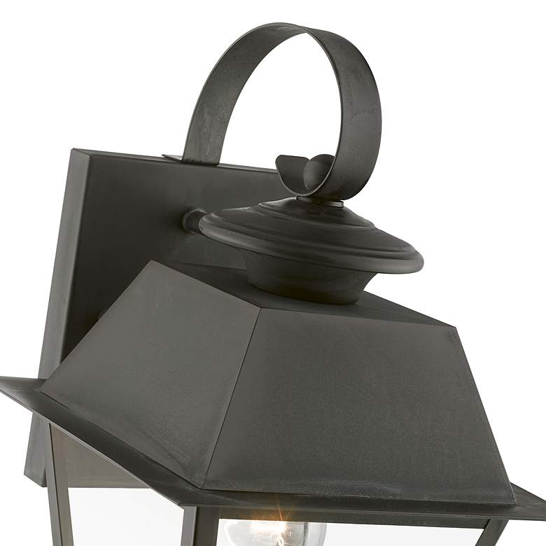 Image 7 Wentworth 1 Light Charcoal Outdoor Small Wall Lantern more views
