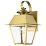 2_Wentworth 1 Light Natural Brass Outdoor Small Wall Lantern