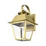 3_Wentworth 1 Light Natural Brass Outdoor Small Wall Lantern more views