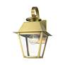 4_Wentworth 1 Light Natural Brass Outdoor Small Wall Lantern more views