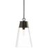 Wentworth 11 1/2" Wide Matte Black Mini Pendant