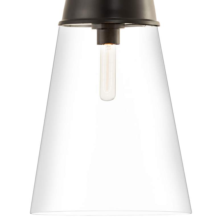 Image 2 Wentworth 11 1/2" Wide Matte Black Mini Pendant more views