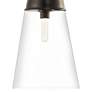 2_Wentworth 11 1/2" Wide Matte Black Mini Pendant more views