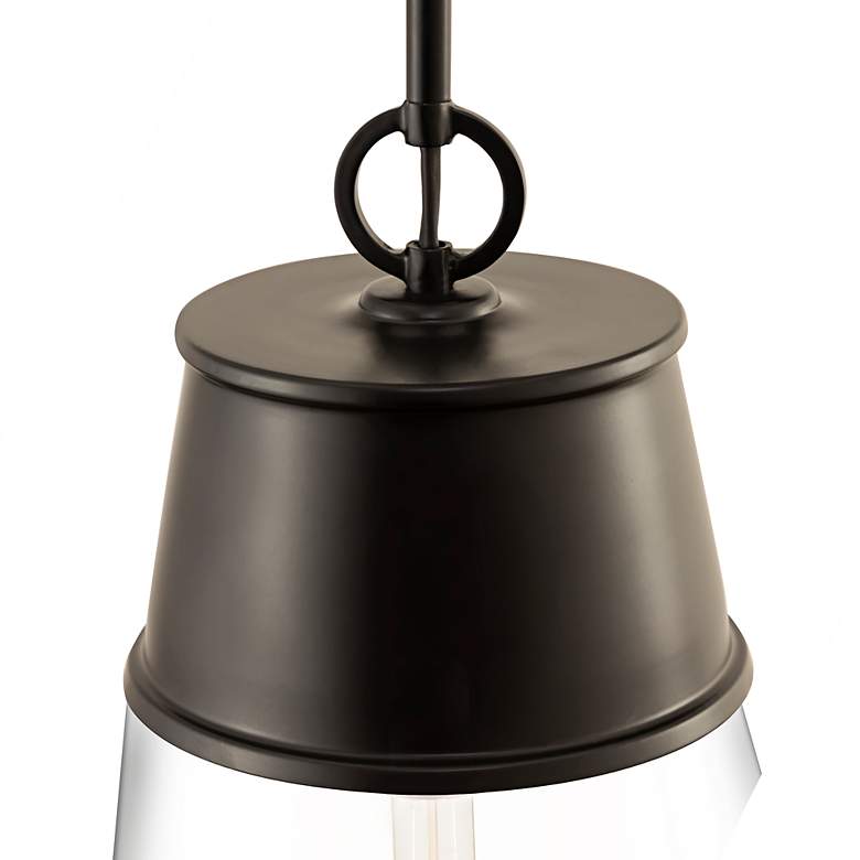 Image 3 Wentworth 11 1/2" Wide Matte Black Mini Pendant more views