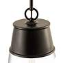 3_Wentworth 11 1/2" Wide Matte Black Mini Pendant more views