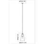 7_Wentworth 11 1/2" Wide Matte Black Mini Pendant more views