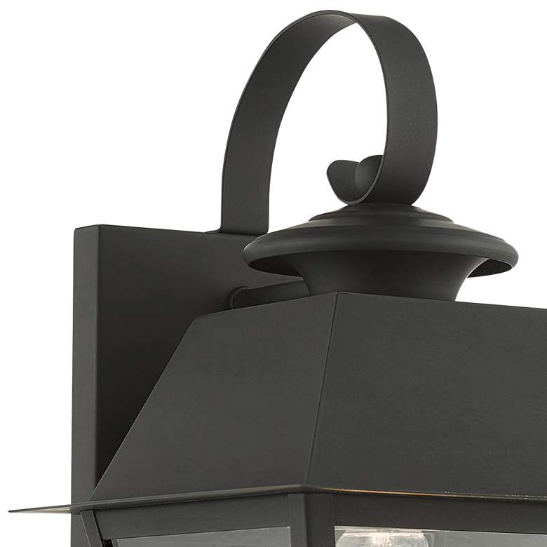 Image 4 Wentworth 12 1/2" High Black Outdoor Lantern Wall Light more views