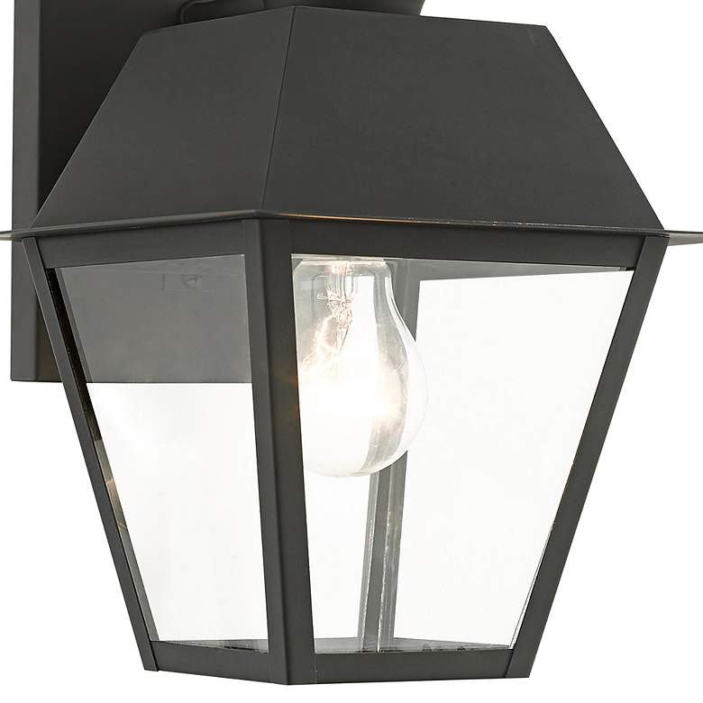 Image 4 Wentworth 12 1/2" High Black Outdoor Lantern Wall Light more views