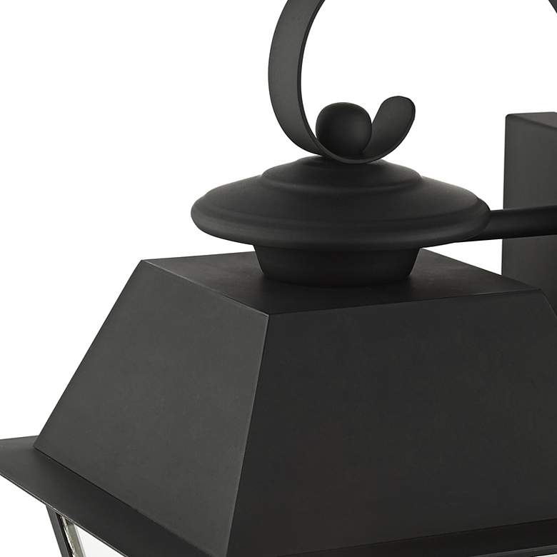 Image 5 Wentworth 12 1/2" High Black Outdoor Lantern Wall Light more views