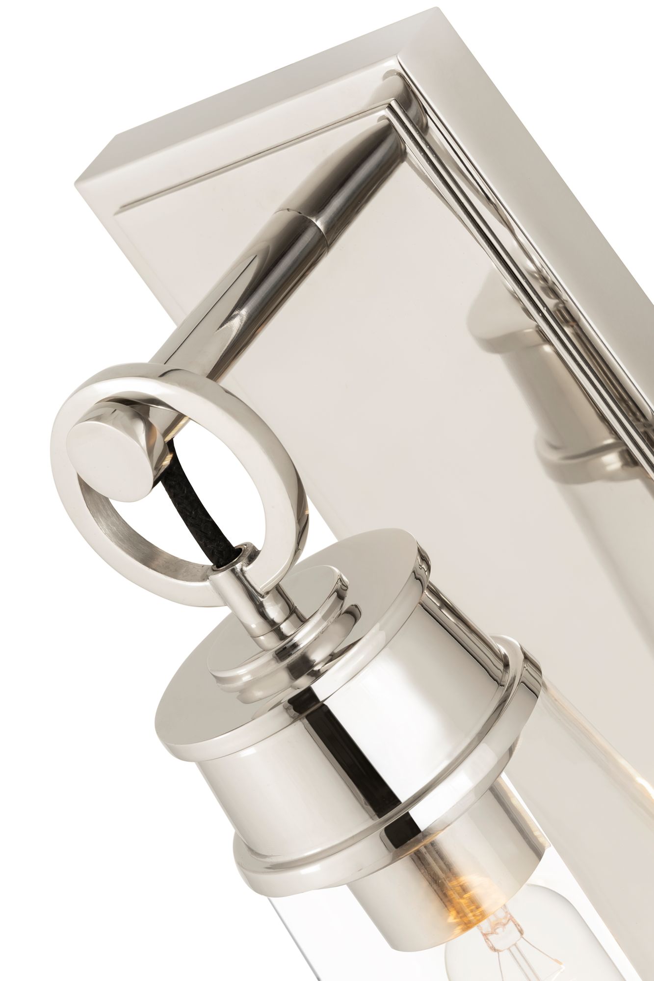 Wentworth 12" High Polished Nickel Wall Sconce in scene