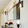 3_Wentworth 12"High Matte Black Metal Wall Sconce more views
